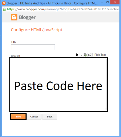 Html code display resume